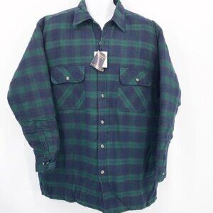 Chesterfield Men's shacket blue and green plaid New with tag Men's L